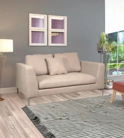 Divani-Divano 2 posti bellahome "camilla" beige 170x104x89 cm