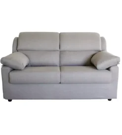 BellaHome Divani-Divano 2 posti maxi "firenze" grigio tessuto sfoderabile e antimacchia, 170x95x93 cm