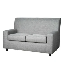 Divano "ester" 2 posti in tessuto grigio scuro, 137x80x85 cm Clearance