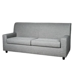 Divano "ester" 3 posti in tessuto grigio scuro, 187x80x85 cm Best