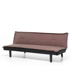 Divani-Divano letto "twist" 3 posti marrone, 184x75x68 cm