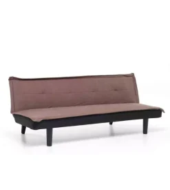 Divani-Divano letto "twist" 3 posti marrone, 184x75x68 cm
