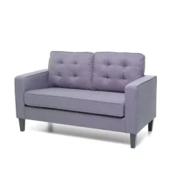 Divano "river" 2 posti blu jeans, 145x78x95 cm Discount