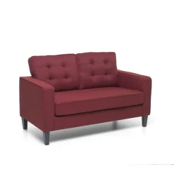 Divano "river" 2 posti rosso, 145x78x95 cm Discount