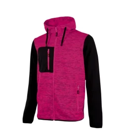 U-Power Felpa da lavoro rainbow black/fucsia, tg xs Outlet