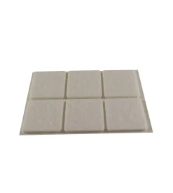 Feltrini adesivi quadrati - 30x30 mm. - bianco - 6 pz. Discount