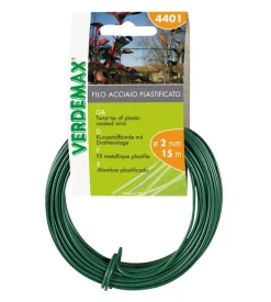 Verdemax Attrezzatura Giardinaggio-Filo tondo acciaio bobina mt 15