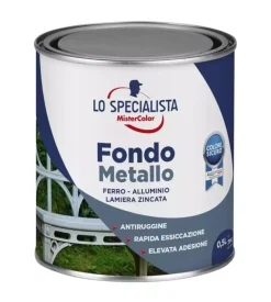 Antiruggine-Fondo metallo acqua 0,5 lt. grigio