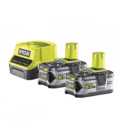 Ryobi Kit caricabatterie singolo e due batterie di ricambio "rc18120-250" 18v 5ah Sale