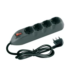 Bticino Kit multipresa 4schuko/bipasso int/salvafulmine + cavo grigio - . Hot