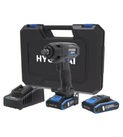 Hyundai Kit valigetta avvitatore a impulsi a batteria 250 nm 2 batterie 20v 2ah e caricabatterie - cod. 25879