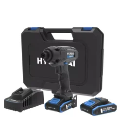 Hyundai Kit valigetta avvitatore a impulsi a batteria 180 nm 2 batterie 20v 2ah e caricabatterie - cod. 25877 Clearance