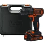 Black+Decker Trapani E Avvitatori-Kit valigetta trapano avvitatore a batteria "bdcdc18k-qw" 18v 1,5ah