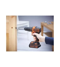 Black+Decker Trapani E Avvitatori-Kit valigetta trapano avvitatore a batteria