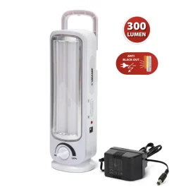 Velamp Lanterna ricaricabile led anti black out - 300 lumen