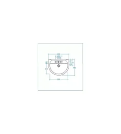 Ceramiche E Accessori-Lavabo in ceramica bianco "serie fiore".