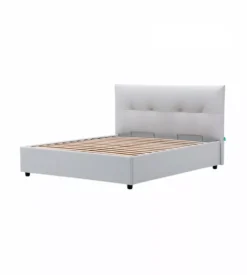Letto matrimoniale contenitore "easy" perla 160x190 cm Discount