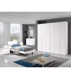 Letto singolo "giotto" bianco 89,5x205x88 cm Outlet