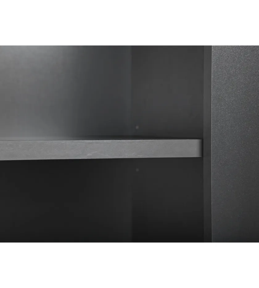 Libreria 3 ripiani e 3 cassetti grigio e quercia, 68,6x41,6x190 cm Outlet