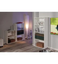 Libreria 4 ripiani laminato bianco, 60x145x30 cm Best