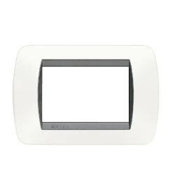 Living int placca 3p plastica bianco satinato - bticino.