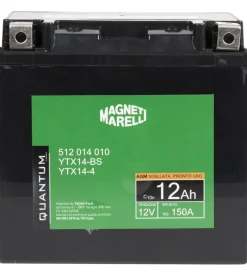 Magneti marelli batteria moto e scooter 12ah 12v 150a tecnologia agm sigillata polo positivo sinistro Hot