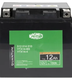 Magneti marelli batteria moto e scooter 12ah 12v 150a tecnologia agm sigillata polo positivo sinistro Hot