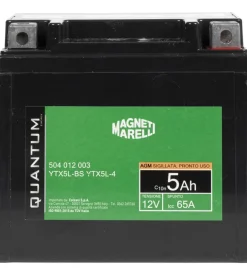 Magneti marelli batteria moto e scooter tecnologia 5ah 12v 65a agm sigillata polo positivo destro Hot