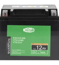 Magneti marelli batteria moto e scooter 12ah 12v 140a tecnologia agm sigillata polo positivo sinistro Online
