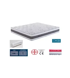 BellaHome Letti E Comodini-Materasso singolo "memory platinum plus" in memory foam 80x190x22 cm