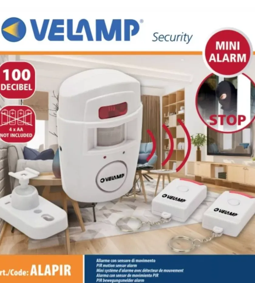 Velamp Mini allarme velam con rilevatore di presenza e 2 telecamere New