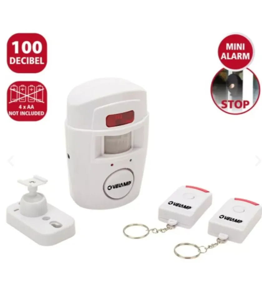 Velamp Mini allarme velam con rilevatore di presenza e 2 telecamere New