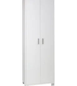 Sarmog Mobili Multiuso-Mobile 2 ante portascope bianco fiammato, 63x183x34 cm