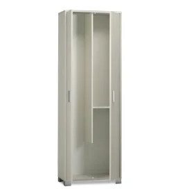 Sarmog Mobili Multiuso-Mobile 2 ante portascope bianco fiammato, 63x183x34 cm