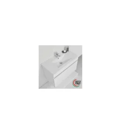 Mobile bagno sospeso "fabula" con 2 ante bianco laccato, 90x47x57 cm Discount