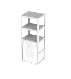 Bama Mobile lavanderia "organizer" in polipropilene bianco 75x60x184 cm Best