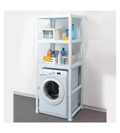 Bama Mobile lavanderia "organizer" in polipropilene bianco 75x60x184 cm Best