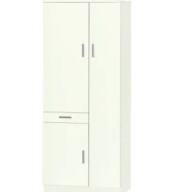Sarmog Mobili Multiuso-Mobile porta biancheria bianco, 77x183x34 cm