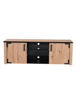 BellaHome Mobile tv "bilbao" quercia e vetro, 169x40x57,5 cm Sale