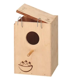 Ferplast Accessori Gabbie-Nido per uccelli in legno "small" 13x12x17 cm
