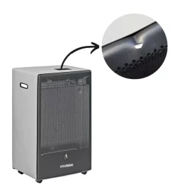 Outlet - difetti estetici - stufa a gas hyundai blu belle fiamma blu 4,2 kw New