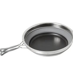 Brunner Padella da campeggio collassabile "volcano fold-away" ø24 cm in plastica e acciaio inox Best