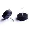 Paracolpi con chiodo - ø 25 mm. - nero - 8 pz. Discount