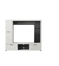BellaHome Parete da soggiorno "siviglia" bianca, 195x35x171 cm Discount