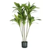 Fiori Artificiali-Pianta di dracaena in polietilene con 88 foglie, 130 cm