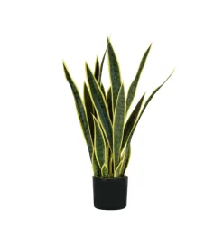 Fiori Artificiali-Pianta di sansevieria in polietilene con 21 foglie, 75 cm