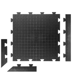 ArtPlast Piastrella da esterno in pvc ad incastro colore nero, 500x500x8 mm Outlet