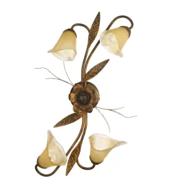 Onli Plafoniera 4 luci "alga" bronzo e14 Outlet