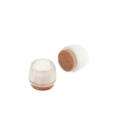 Puntali tondi pvc trasparente con feltro ø 22 mm. - 4 pz. Online