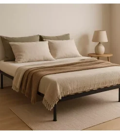 Rete matrimoniale con 13 doghe in legno 160x190 cm Outlet